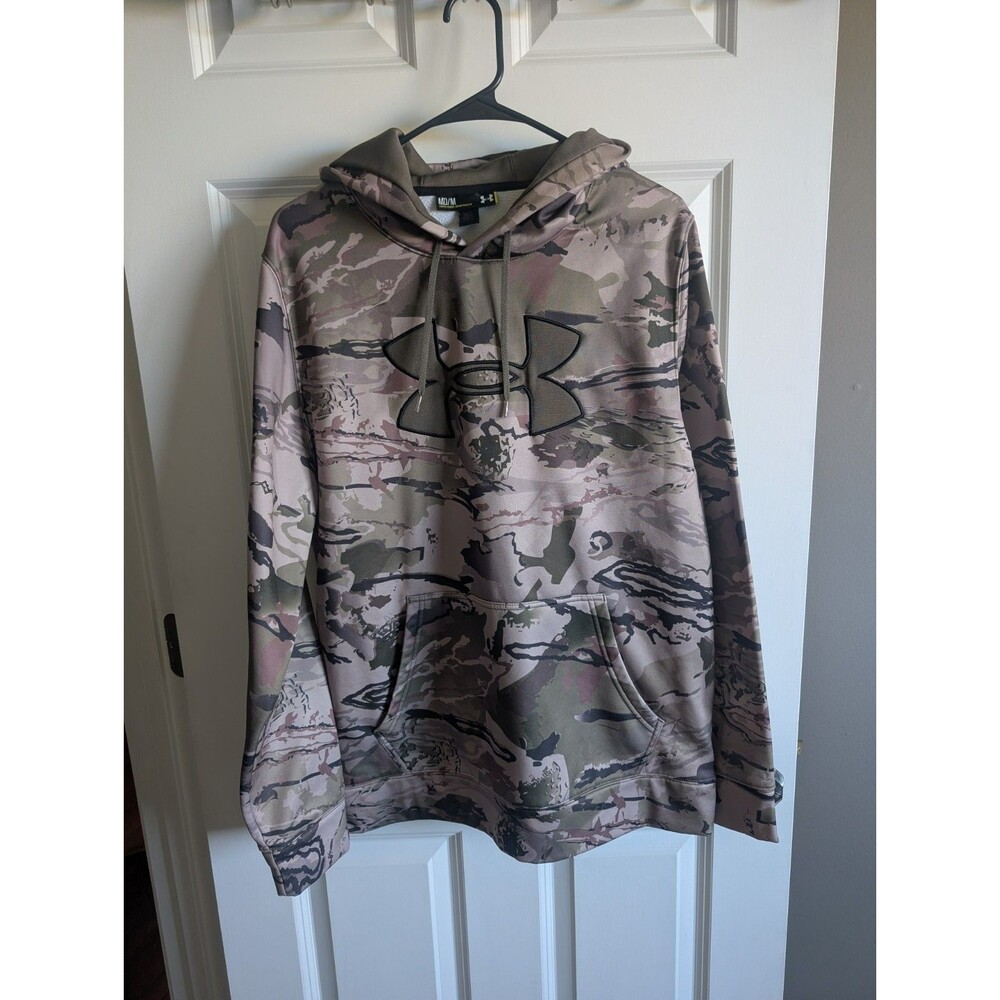 Under Armour M Pullover Hoodie Camo Storm 1 Hunting Logo Loose Outdoor Fishing